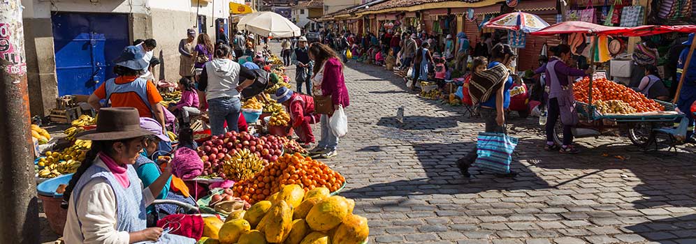 Fruit Market in Cusco, Peru