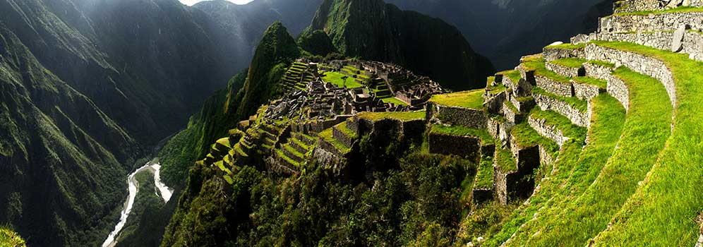 A view of Machu Picchu