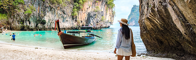 Woman on a Thai beach