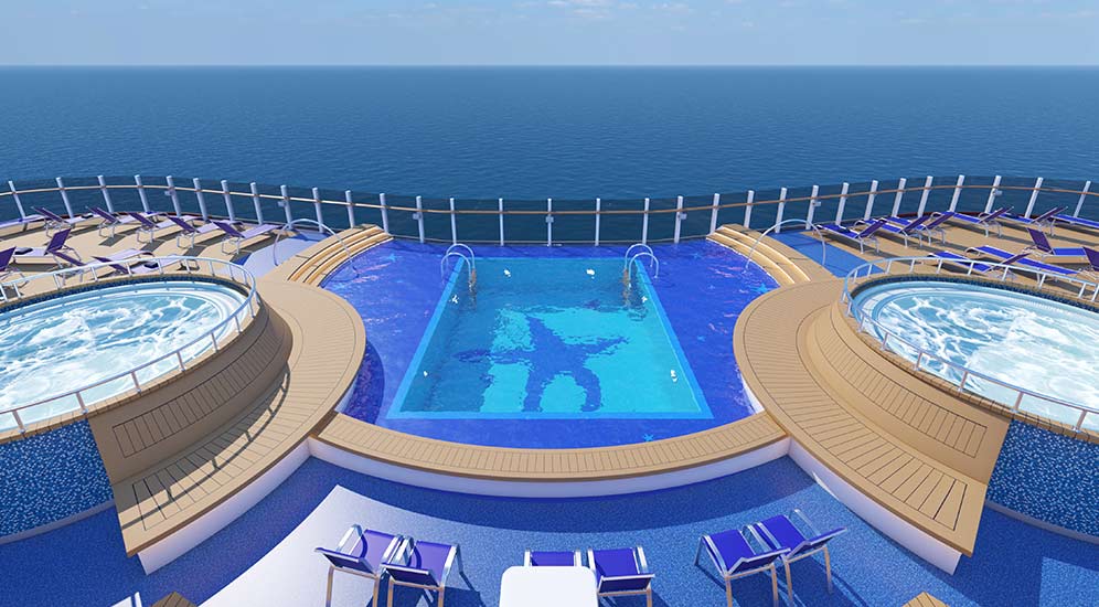 Inifinity Tides Pool on board the new Carnival Mardis Gras