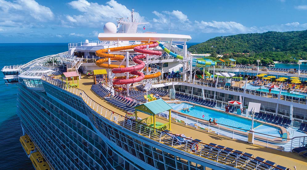 Oasis of the Seas from above