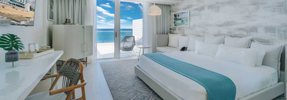 Interior of Condado Ocean Club hotel room