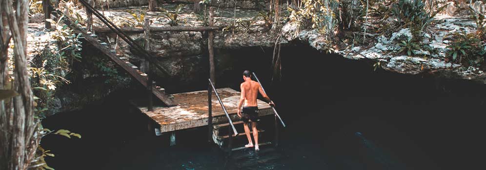 Swimming in a cenote